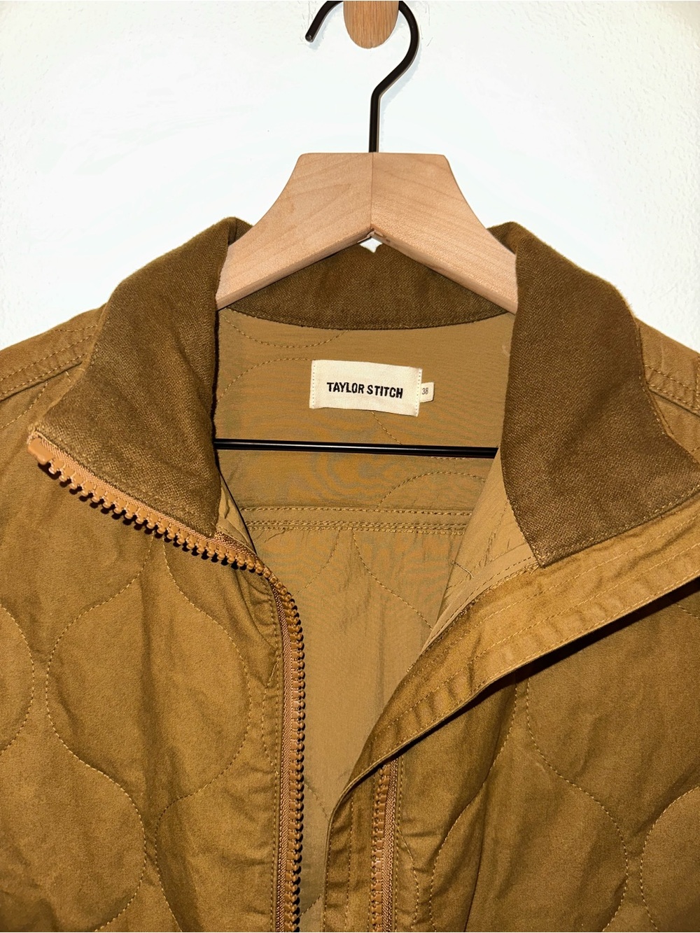 Taylor Stitch Vertical Jacket British Khaki Dry Wax - Picture 2 of 6